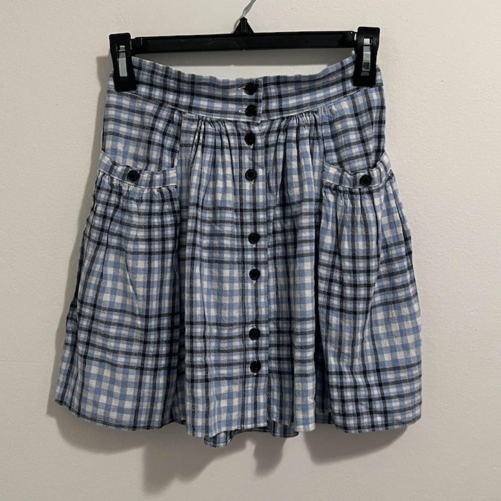 NWT Urban Outfitters Plaid Button Skirt